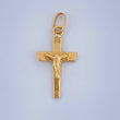 Dije Cruz Cristo 0.35gr / 3/4 in / Oro Amarillo 18K $