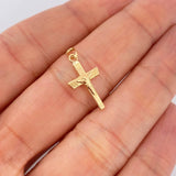 Dije Cruz Cristo 0.35gr / 3/4 in / Oro Amarillo 18K $