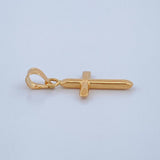 Dije Cruz 0.4gr / 1 in / Oro Amarillo 18K $
