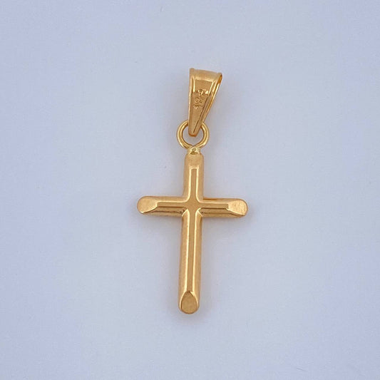 Dije Cruz 0.4gr / 1 in / Oro Amarillo 18K $