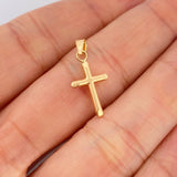 Dije Cruz 0.4gr / 1 in / Oro Amarillo 18K $