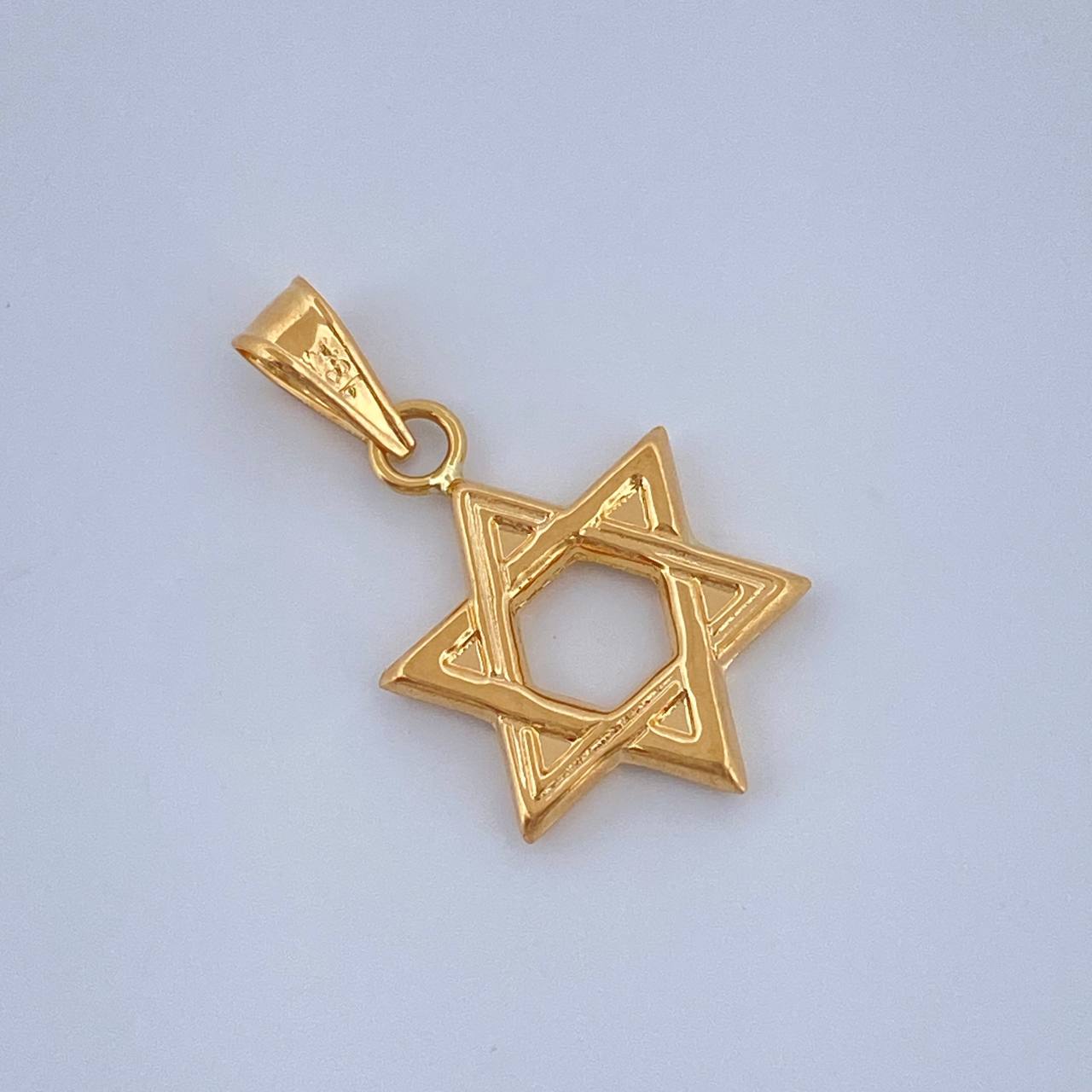 Dije Estrella De David 0.55gr / 3/4 in / Oro Amarillo 18K $