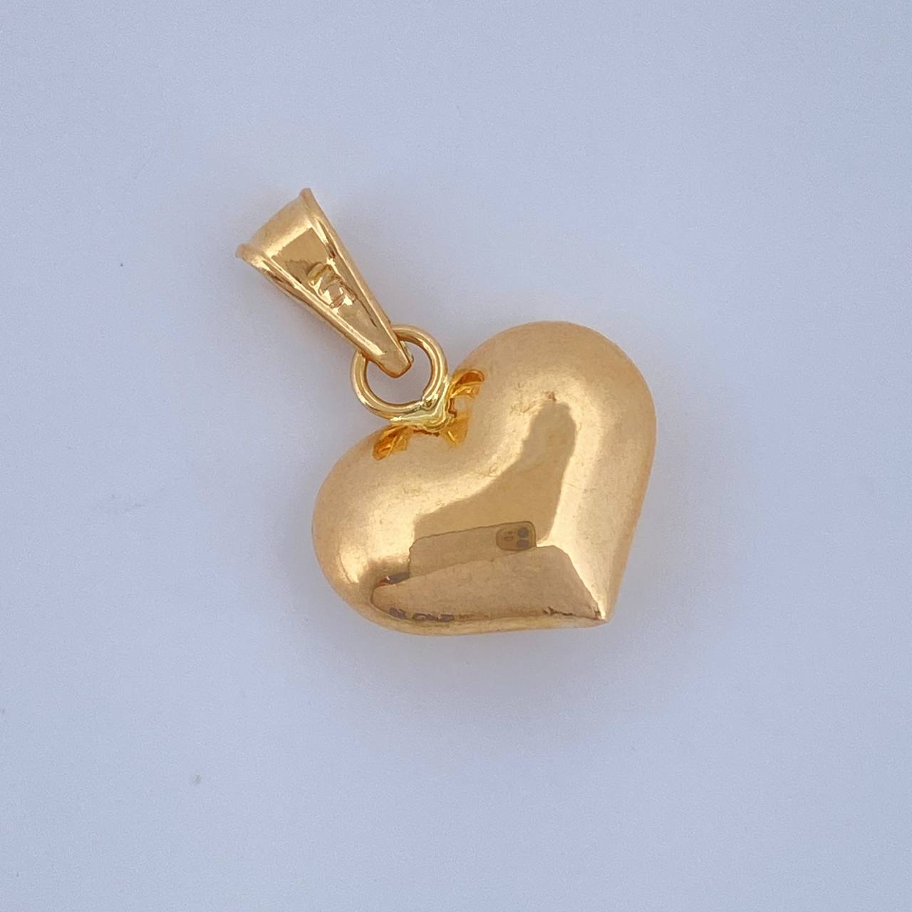 Dije Corazon 0.5gr / 3/4 in / Oro Amarillo 18K $
