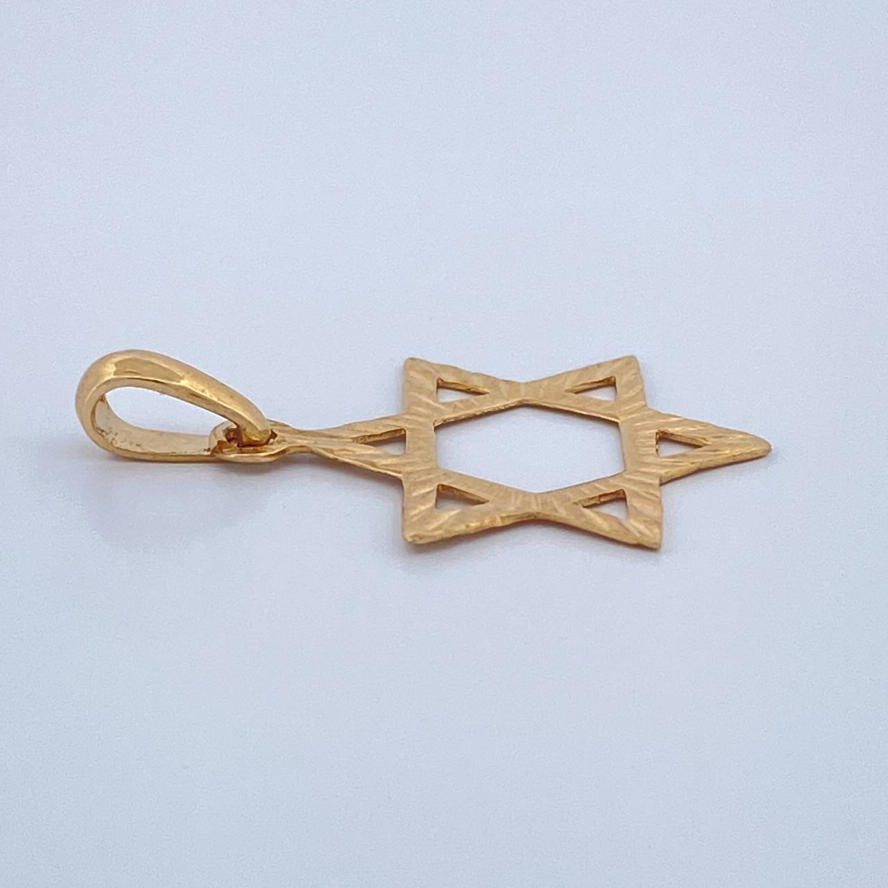 Dije Estrella De David 0.75gr / 1 in / Oro Amarillo 18K $