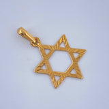 Dije Estrella De David 0.75gr / 1 in / Oro Amarillo 18K $