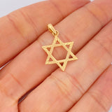 Dije Estrella De David 0.75gr / 1 in / Oro Amarillo 18K $