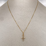 Set Cadena y Dije Veneciana + Cruz 1.45gr / 17 3/4 in / 1mm Oro Amarillo 18K %