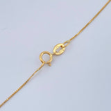 Set Cadena y Dije Veneciana + Cruz 1.45gr / 17 3/4 in / 1mm Oro Amarillo 18K %
