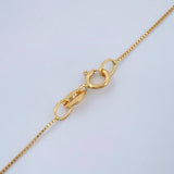 Set Cadena y Dije Veneciana + Cruz 1.7gr / 18 in / 1mm Oro Amarillo 18K %