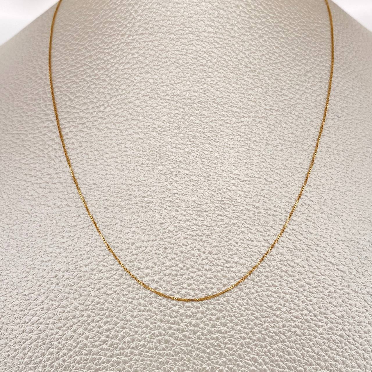 Cadena Veneciana 0.85gr / 17 3/4 in / 0.5mm Oro Amarillo +3 18K %