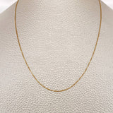 Cadena Veneciana 0.85gr / 17 3/4 in / 0.5mm Oro Amarillo +3 18K %