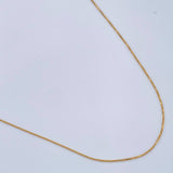 Cadena Veneciana 0.85gr / 17 3/4 in / 0.5mm Oro Amarillo +3 18K %