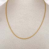Cadena Lazo 1.05gr / 23 1/2 in / 1.25mm Oro Amarillo +3 18K %
