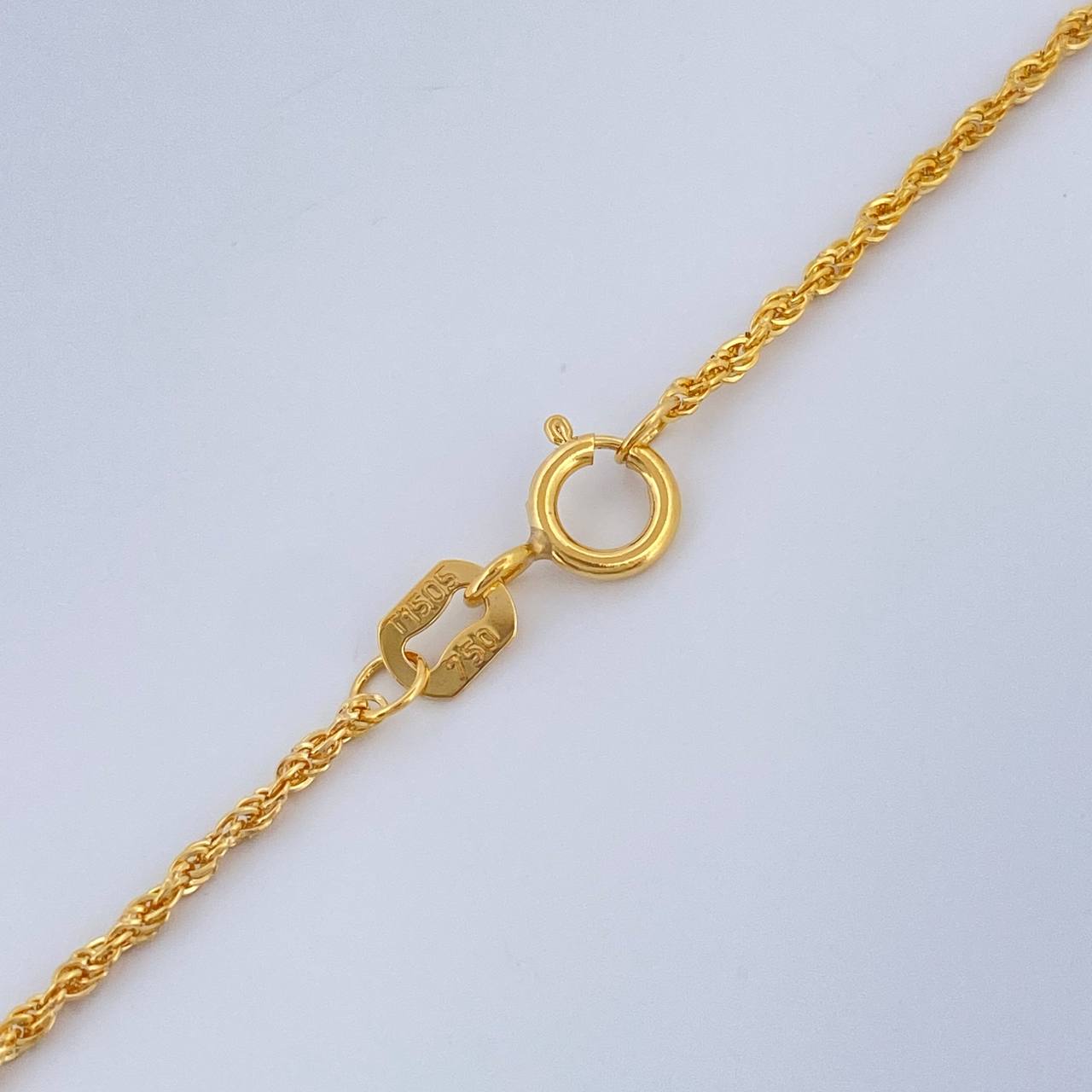 Cadena Lazo 1.55gr / 23 1/2 in / 1.35mm Oro Amarillo +3 18K %