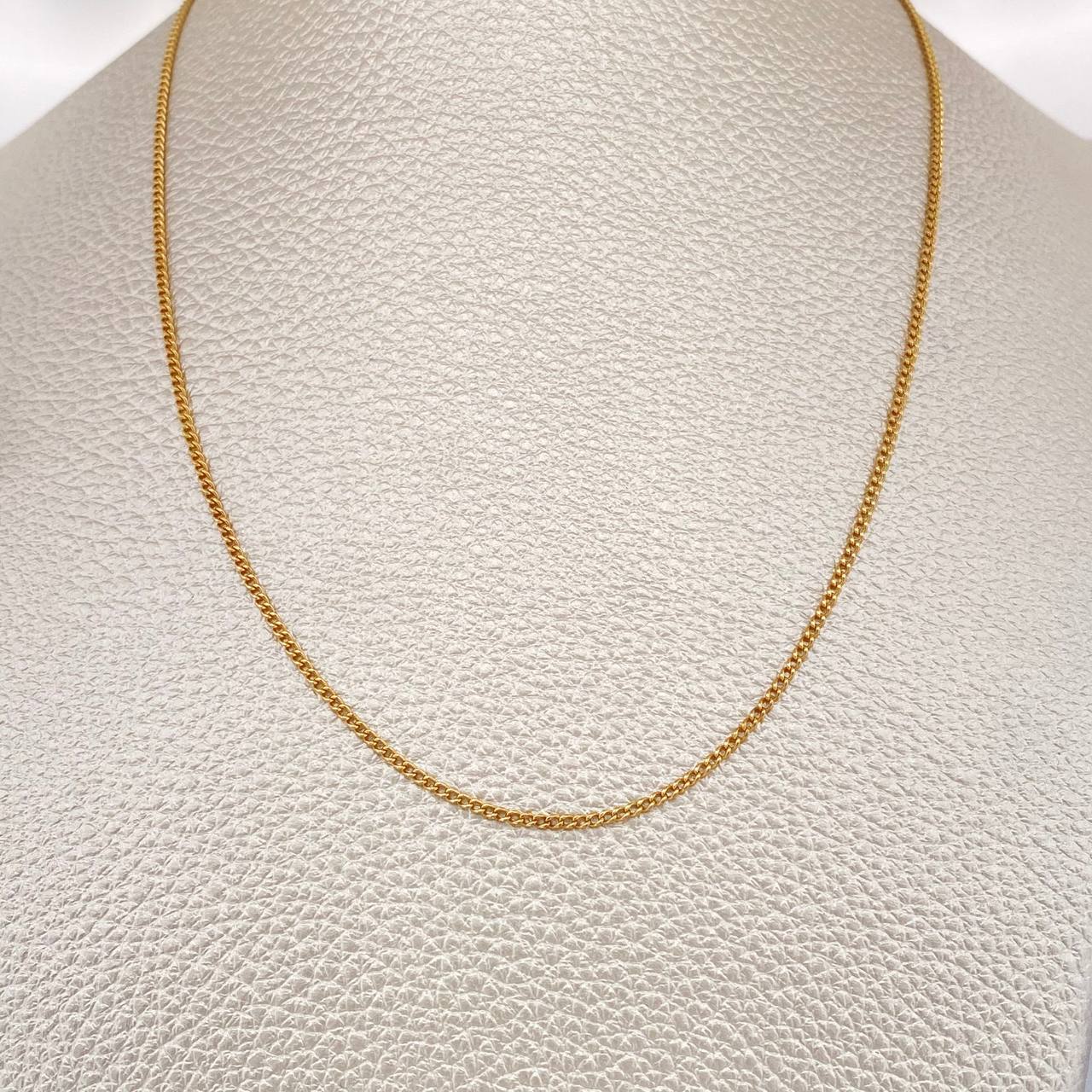 Cadena Mini Cubana 4gr / 21 1/2 in / 1.4mm Oro Amarillo +1 18K %