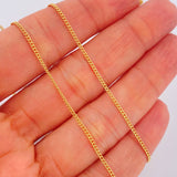 Cadena Mini Cubana 4gr / 21 1/2 in / 1.4mm Oro Amarillo +1 18K %