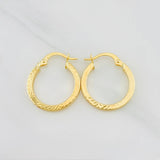 Candongas Miku Lineas 1.55g / 3/4 in Oro Amarillo 18K