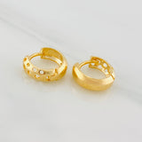 Candongas Ponsy 3.25g / 1/2 in Oro Amarillo 18K