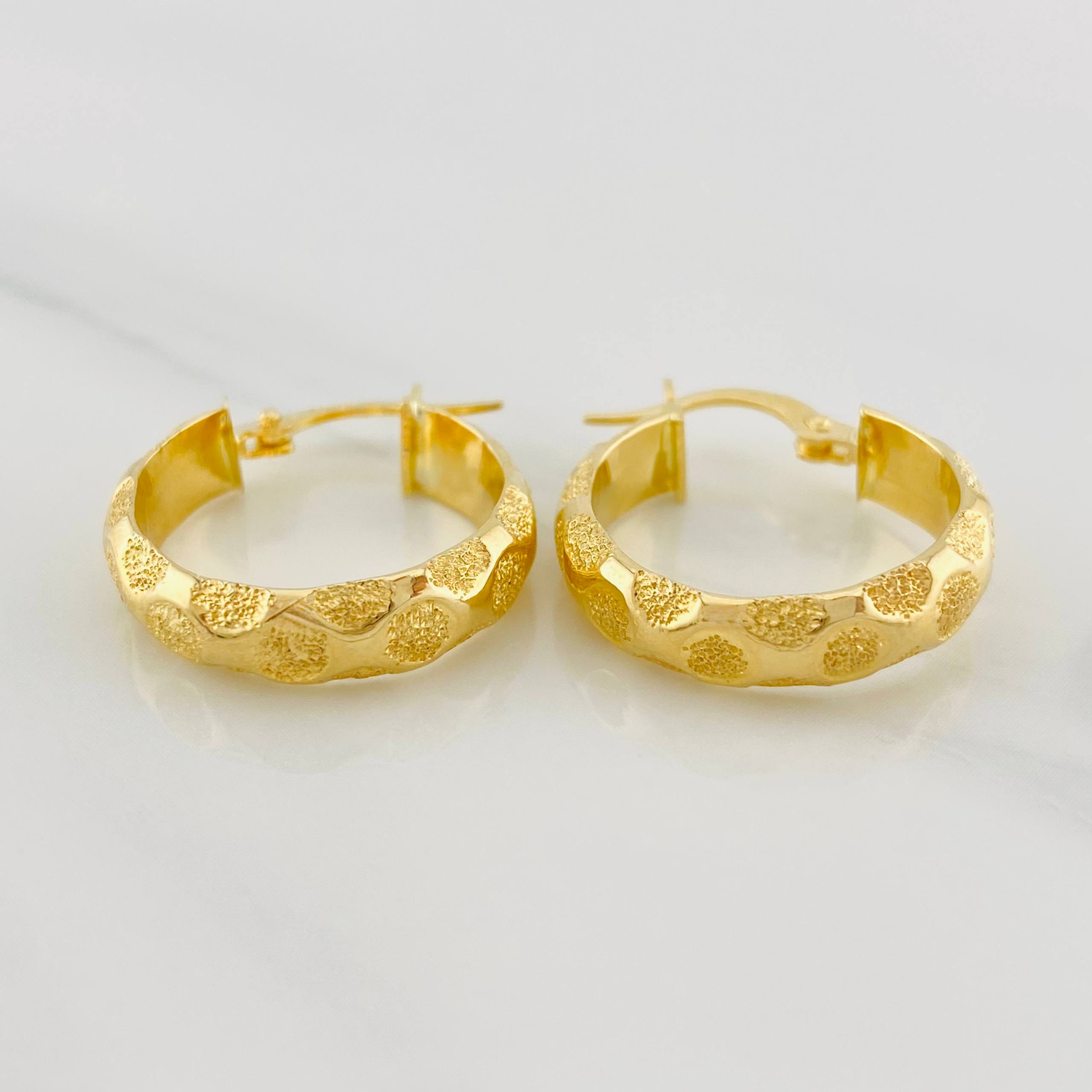 Candongas Lary 2.85g / 3/4 in Oro Amarillo 18K