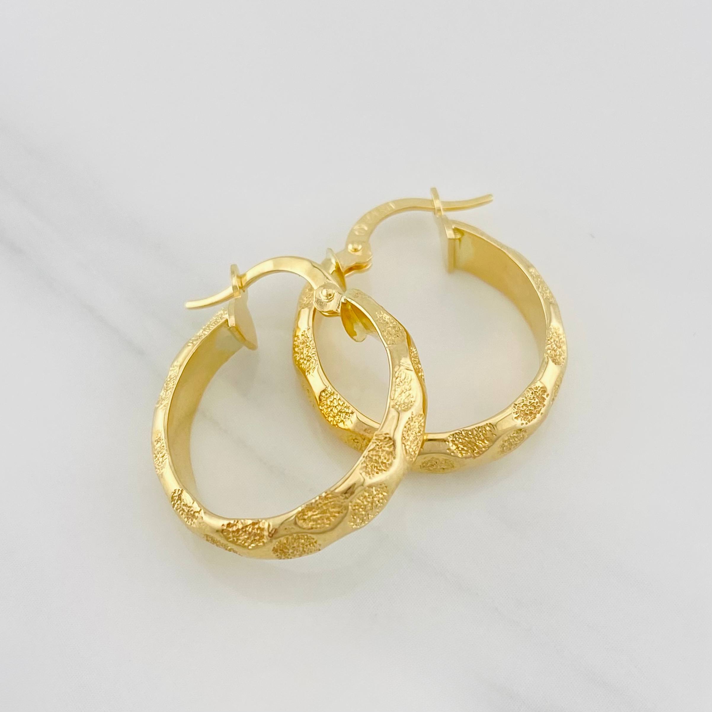 Candongas Lary 2.85g / 3/4 in Oro Amarillo 18K
