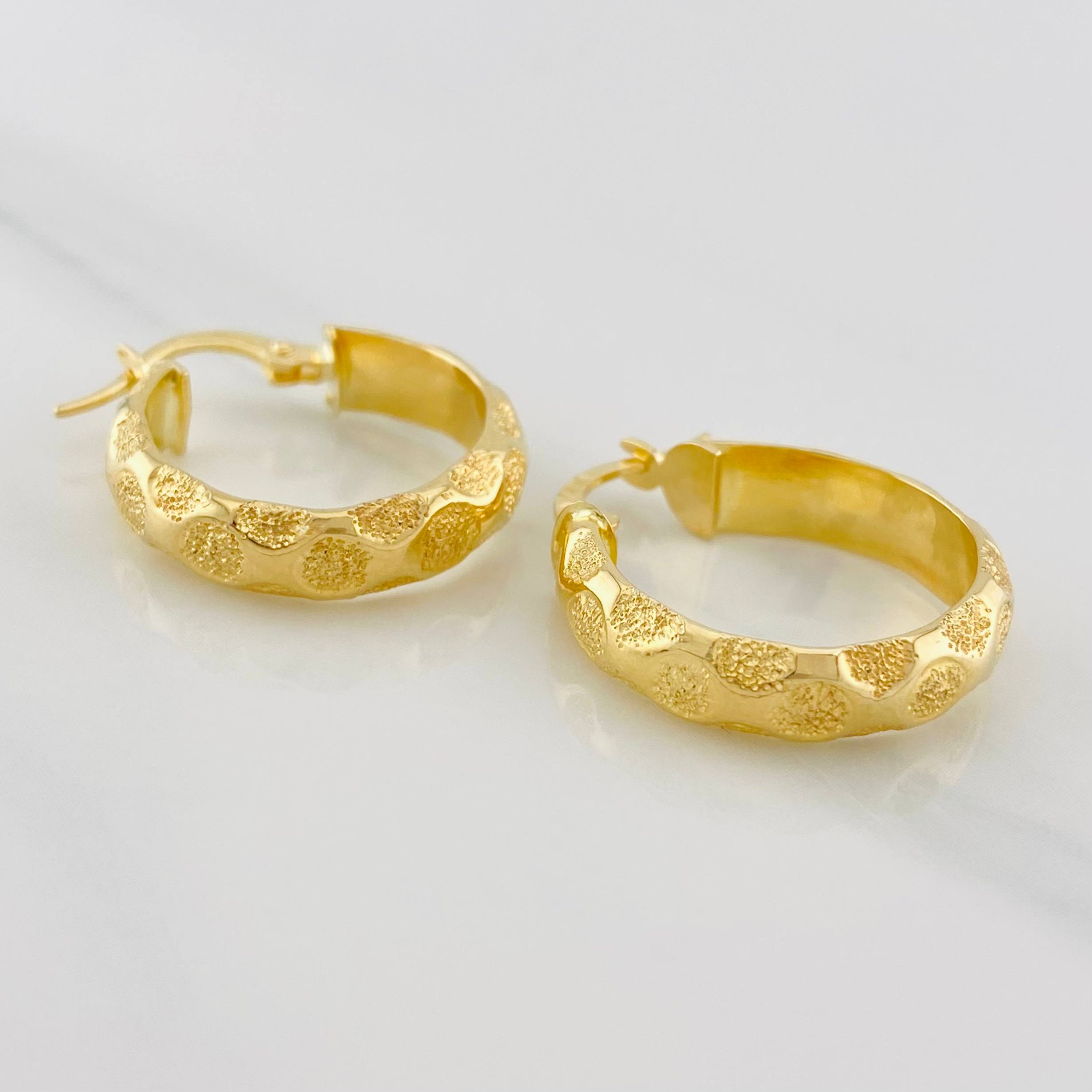 Candongas Lary 2.85g / 3/4 in Oro Amarillo 18K