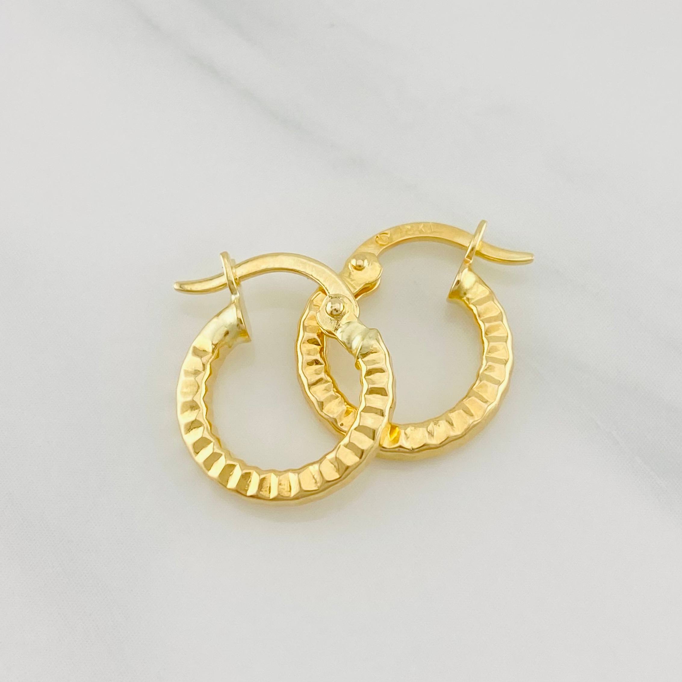 Candongas Roni 1.1g / 1/2 in Oro Amarillo 18K