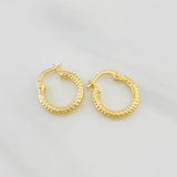 Candongas Cleo 1.1g / 1/2 in Oro Amarillo 18K