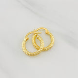 Candongas Cleo 1.1g / 1/2 in Oro Amarillo 18K