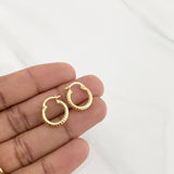 Candongas Cleo 1.1g / 1/2 in Oro Amarillo 18K