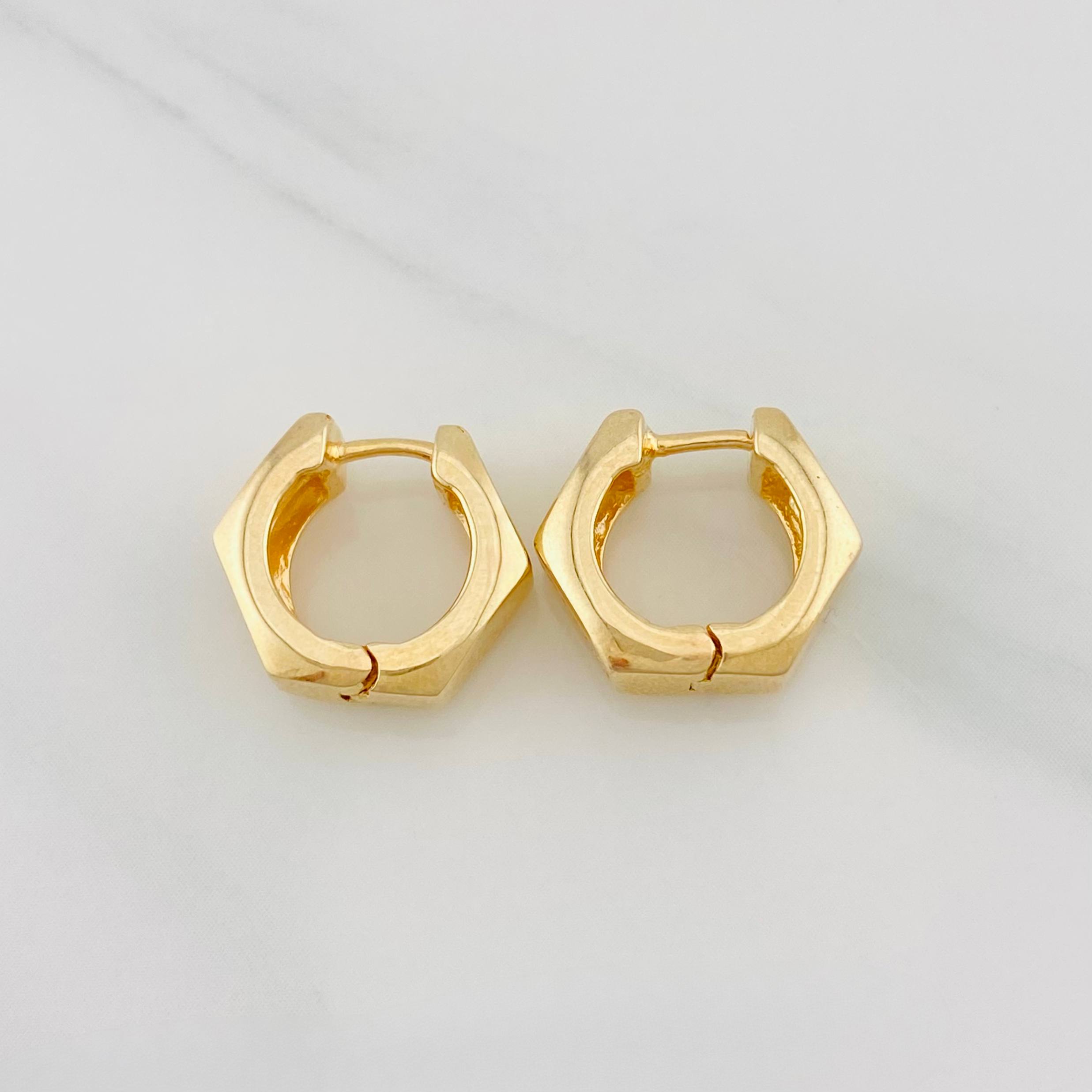 Candongas Tribal 4g / 1/2 in Oro Amarillo 18K
