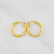 Candongas Derek 1.8g / 3/4 in Oro Amarillo 18K