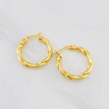 Candongas Derek 1.8g / 3/4 in Oro Amarillo 18K