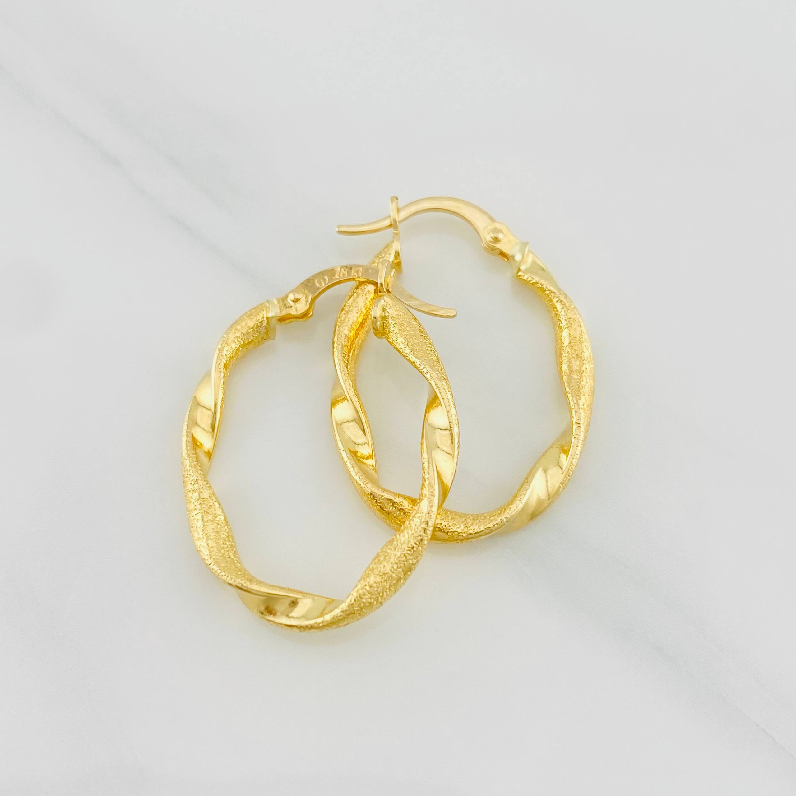 Candongas Judi 1.8g / 1 in Oro Amarillo 18K