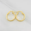 Candongas Miku Rayada 1.6g / 3/4 in Oro Amarillo 18K
