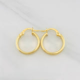 Candongas Miku Rayada 1.6g / 3/4 in Oro Amarillo 18K