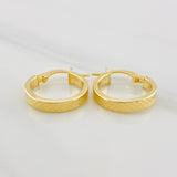 Candongas Miku Rayada 1.6g / 3/4 in Oro Amarillo 18K
