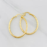 Candongas Lucero Ovaladas 1.95g / 1 1/2 in Oro Amarillo 18K