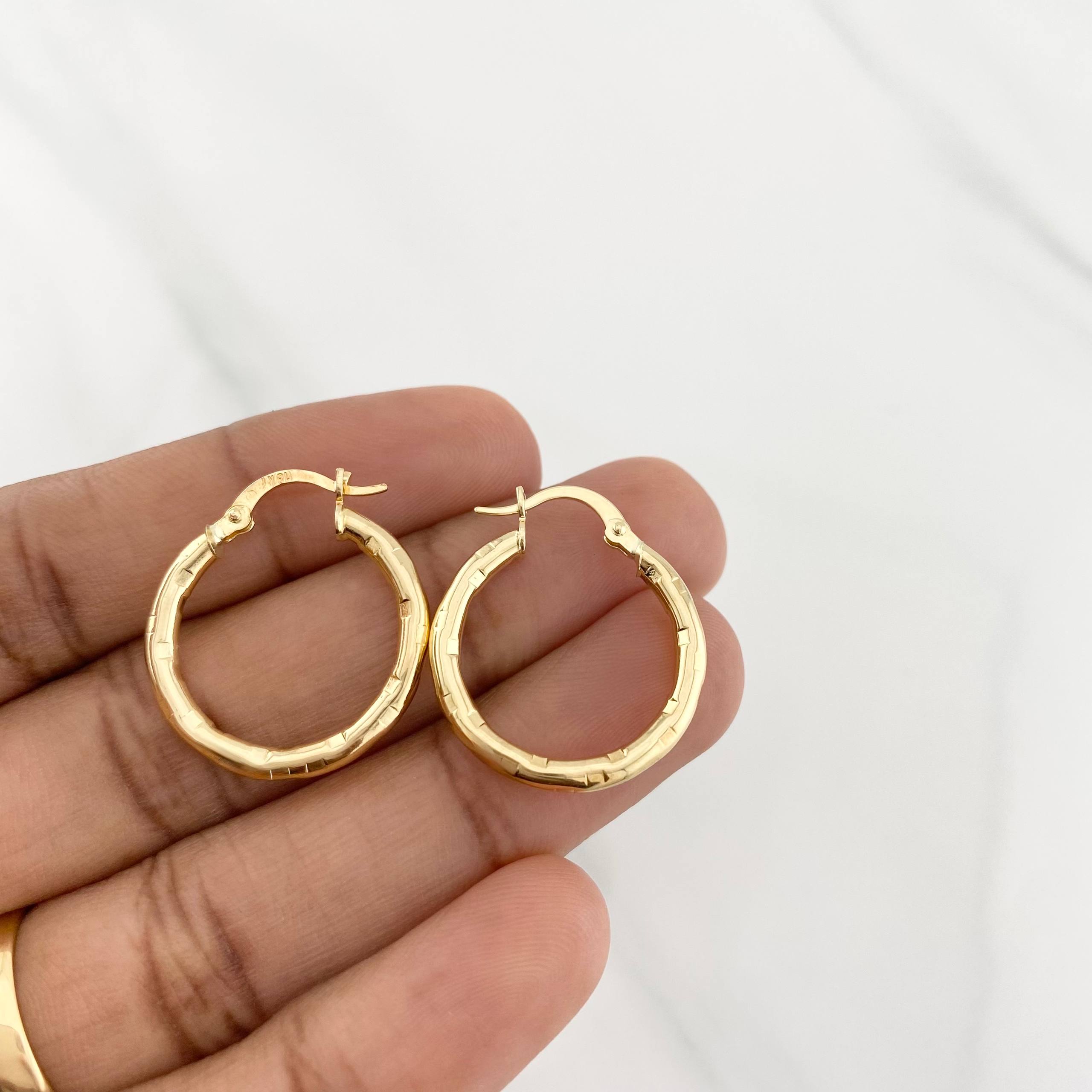 Candongas Lucero 2.1g / 1 in Oro Amarillo 18K