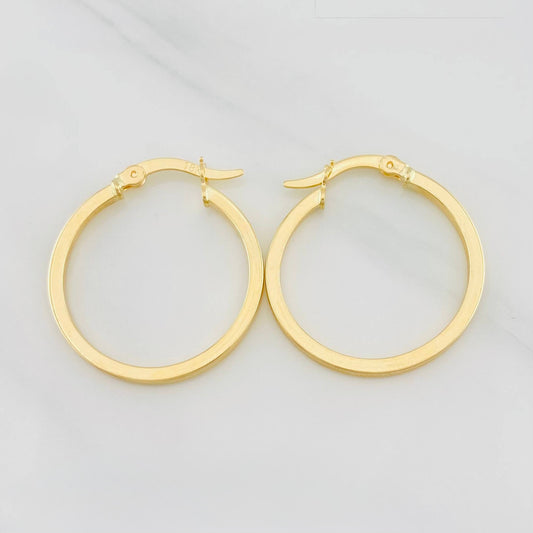 Hoop Earrings Miku 2.3g / 1 in Yellow Gold 18K