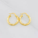 Candongas Kari 2.1g / 3/4 in Oro Amarillo 18K