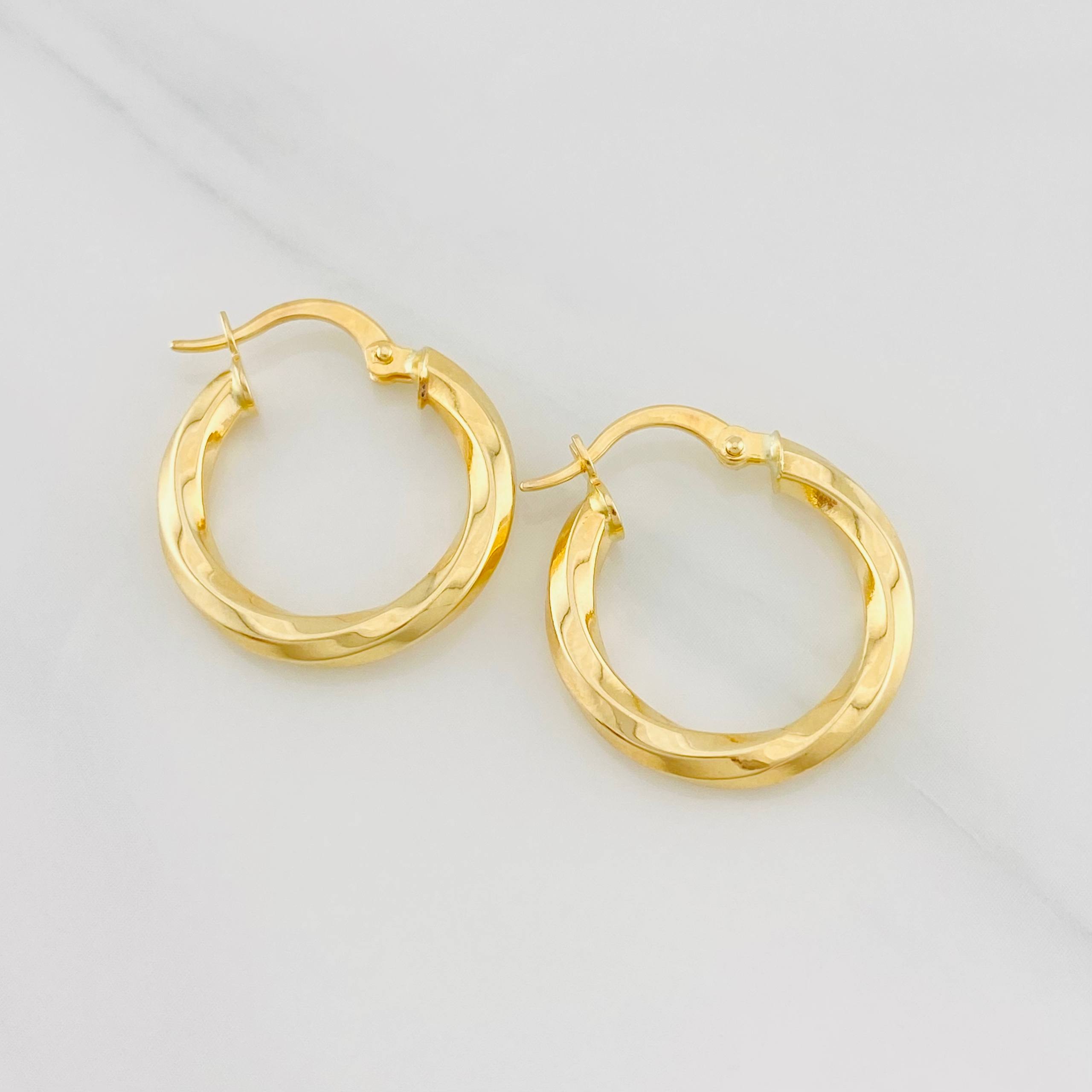 Candongas Kari 2.1g / 3/4 in Oro Amarillo 18K