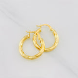 Candongas Kari 2.1g / 3/4 in Oro Amarillo 18K