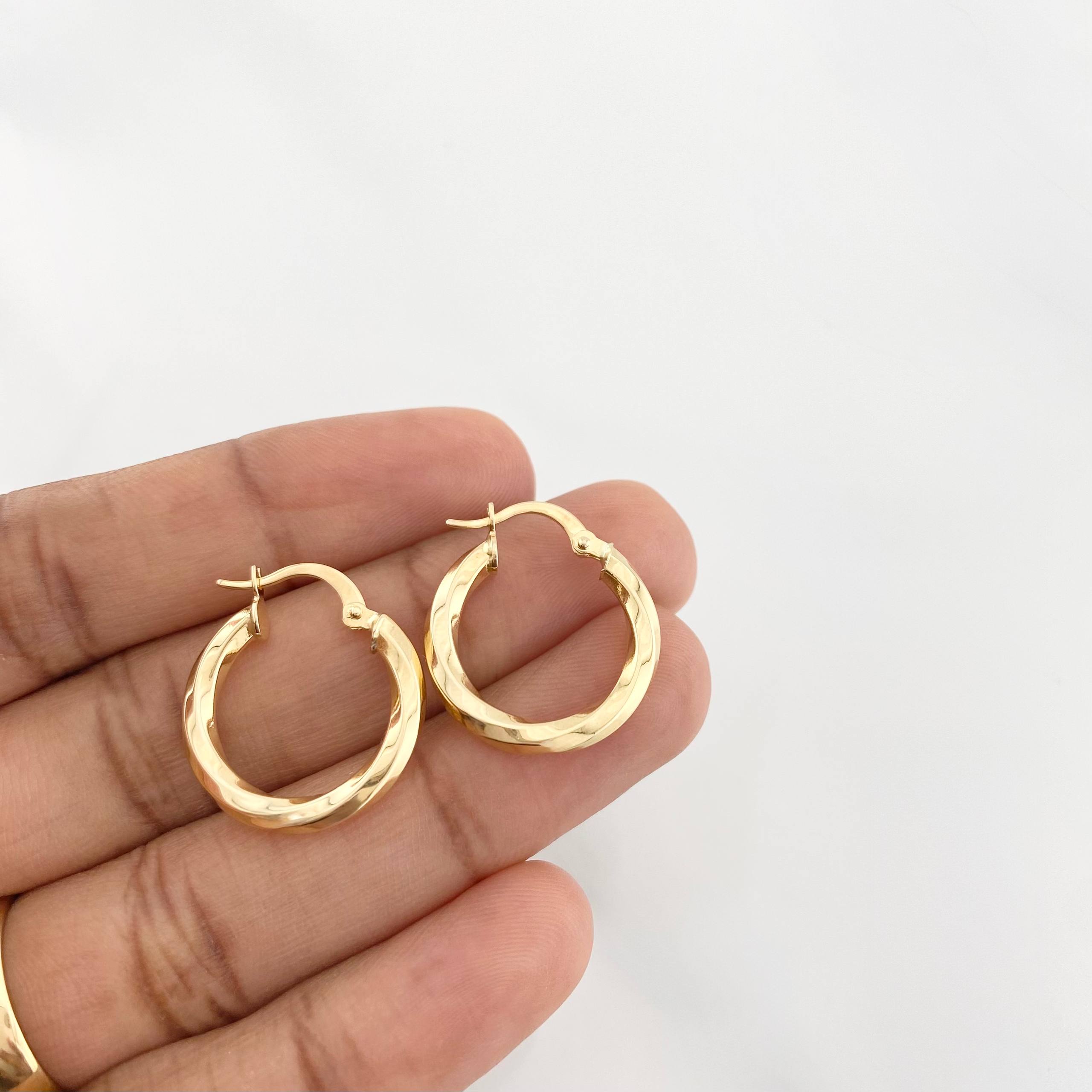 Candongas Kari 2.1g / 3/4 in Oro Amarillo 18K