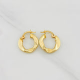Candongas Triana 1.55g / 3/4 in Oro Amarillo 18K