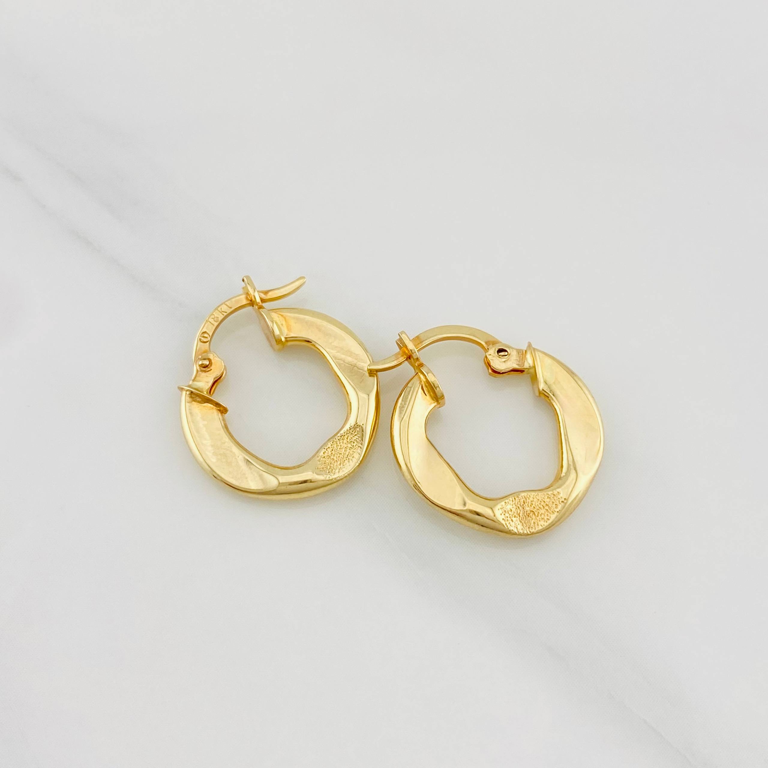 Candongas Triana 1.55g / 3/4 in Oro Amarillo 18K