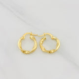 Candongas Asby 1.3g / 3/4 in Oro Amarillo 18K