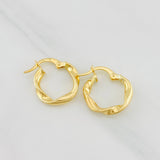 Candongas Asby 1.3g / 3/4 in Oro Amarillo 18K