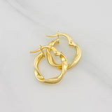 Candongas Asby 1.3g / 3/4 in Oro Amarillo 18K