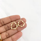 Candongas Asby 1.3g / 3/4 in Oro Amarillo 18K