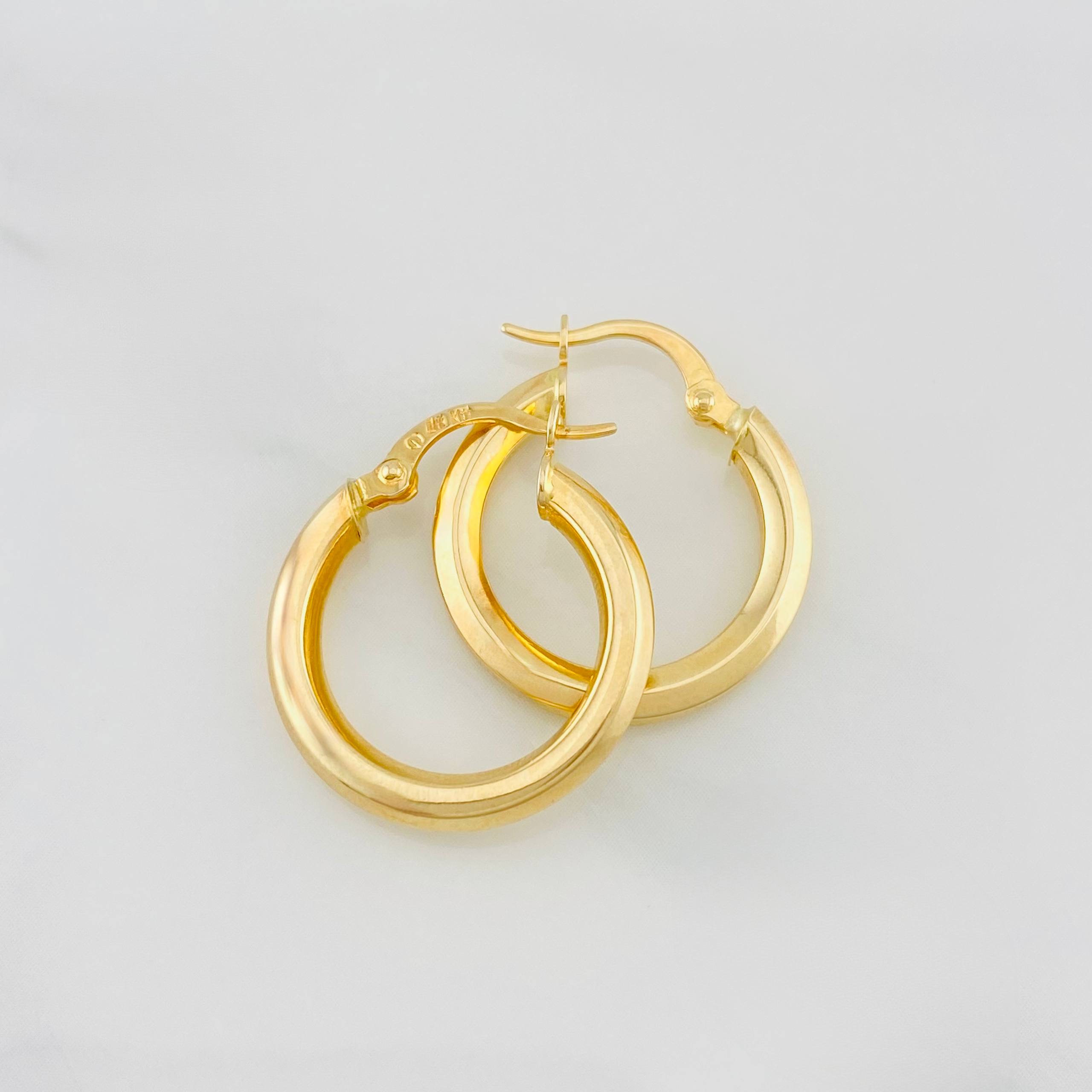 Candongas Jass 2g / 3/4 in Oro Amarillo 18K
